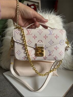 LV  Pastel Pink and Lavender Monogram Crossbody